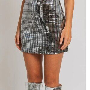 Sparkly mini skirt